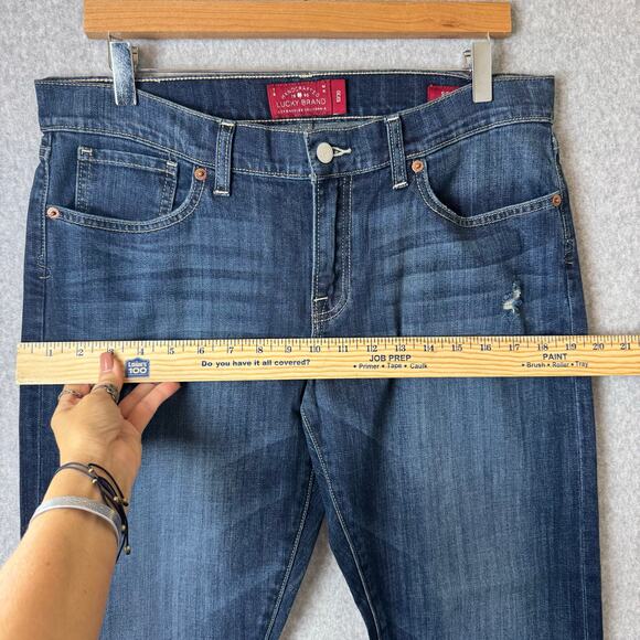 Lucky Brand Jeans Sienna Cigarette Womens Size 10 Distressed Boho Y2K Grunge - Picture 12 of 16